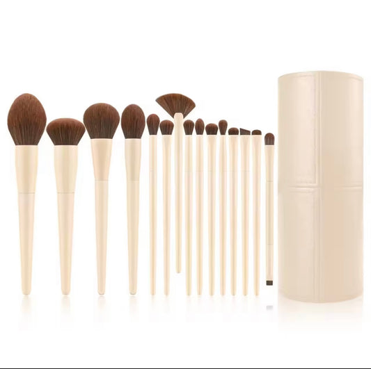 Professional Makeup Brush Set – Soft Vegan Brushes – Face & Eye Kit – Includes Travel Case